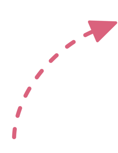 Flecha indica pantalla interactiva